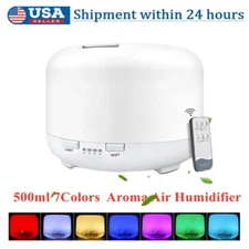 LED Ultrasonic Essential Oil Aroma Diffuser Air Purifier Aromatherapy Humidifier