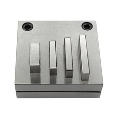 Disc Cutter Rectangular Strip Shape with Set of 4 Punches Size 1/8"-1 3/4"