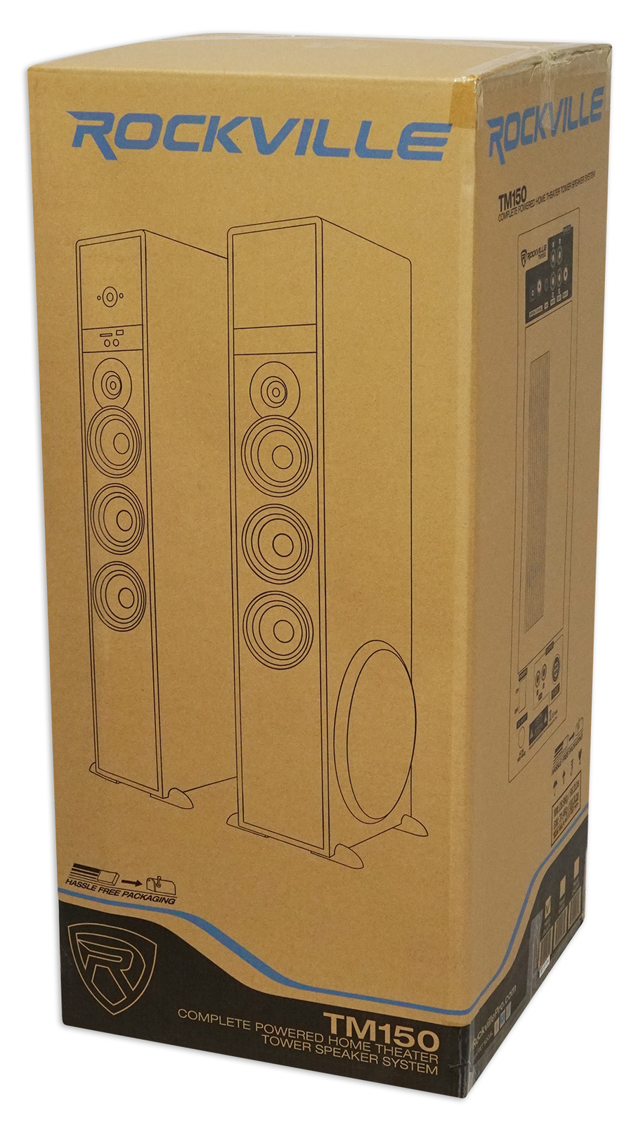 Tower Speaker Home Theater System w/Sub For Sharp Smart Television TV-White