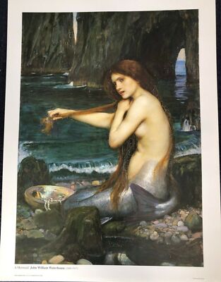 Eine Meerjungfrau von John William Waterhouse (Kunstdruck, 60 cm x 80 cm)