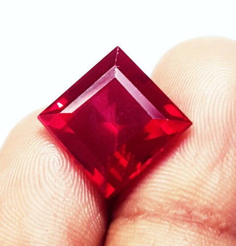 Natural Red Ruby 9.50 Ct Certified Square Shape Loose Gemstone With Free Gift - Picture 5 of 6