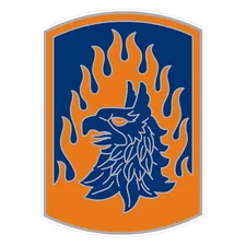 12th Aviation Brigade Combat Service Identification Badge Bumper Sticker 5"