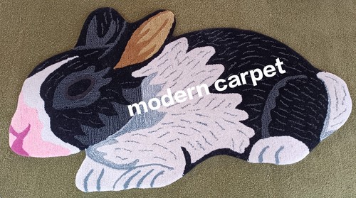 Rabbit Rugs 3x5 Feet Handmade 100% Woolen Hand Tufted For Home ...