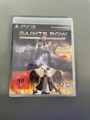 Sony PS3 Saints Row Game of The Century Edition&Gat out of Hell Ovp Sealed #B15