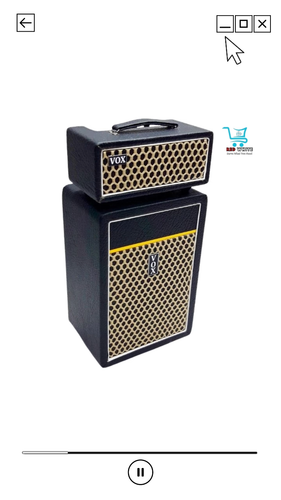 Amplificador y cabezal VOX miniatura 2 piezas escala 1:12 - Envío gratuito - Vídeo 1 de 1