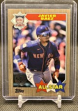 2022 Topps JAVIER BAEZ 1987 Topps All-Star Gold /75! New York Mets