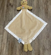 My Banky Billy Brown Teddy Bear Security Blanket Lovey Plush Silky Edges
