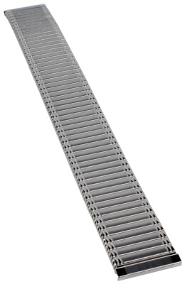 Minott | Uhrenarmband Zugband silberfarben, teilpoliert 31636S