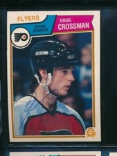 1983-84 OPC O-Pee-Chee #263 DOUG CROSSMAN signed auto autograph tough swsw6