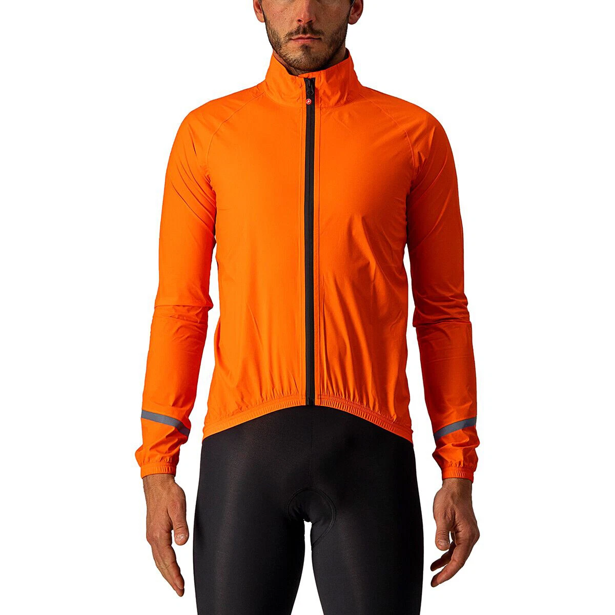 Castelli Emergency 2 Rain Cycling Jacket Brilliant Orange Large
