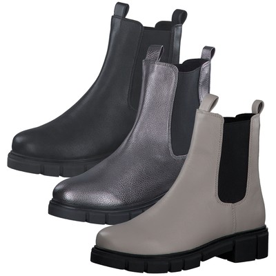 MARCO TOZZI Damen Stiefelette Chelsea Boot flach Profilsohle 2-25413-41