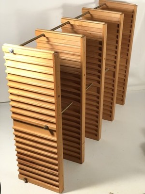 Vintage Brass/Wooden 80-84 CD Rack Holder Stand Shelf Storage Vintage Brass/Wooden 80-84 CD Rack Holder Stand Shelf Storage