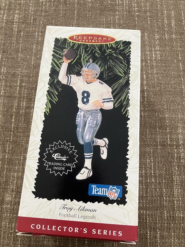 Hallmark Keepsake Christmas Ornament Troy Aikman Dallas New/ Unused 1996