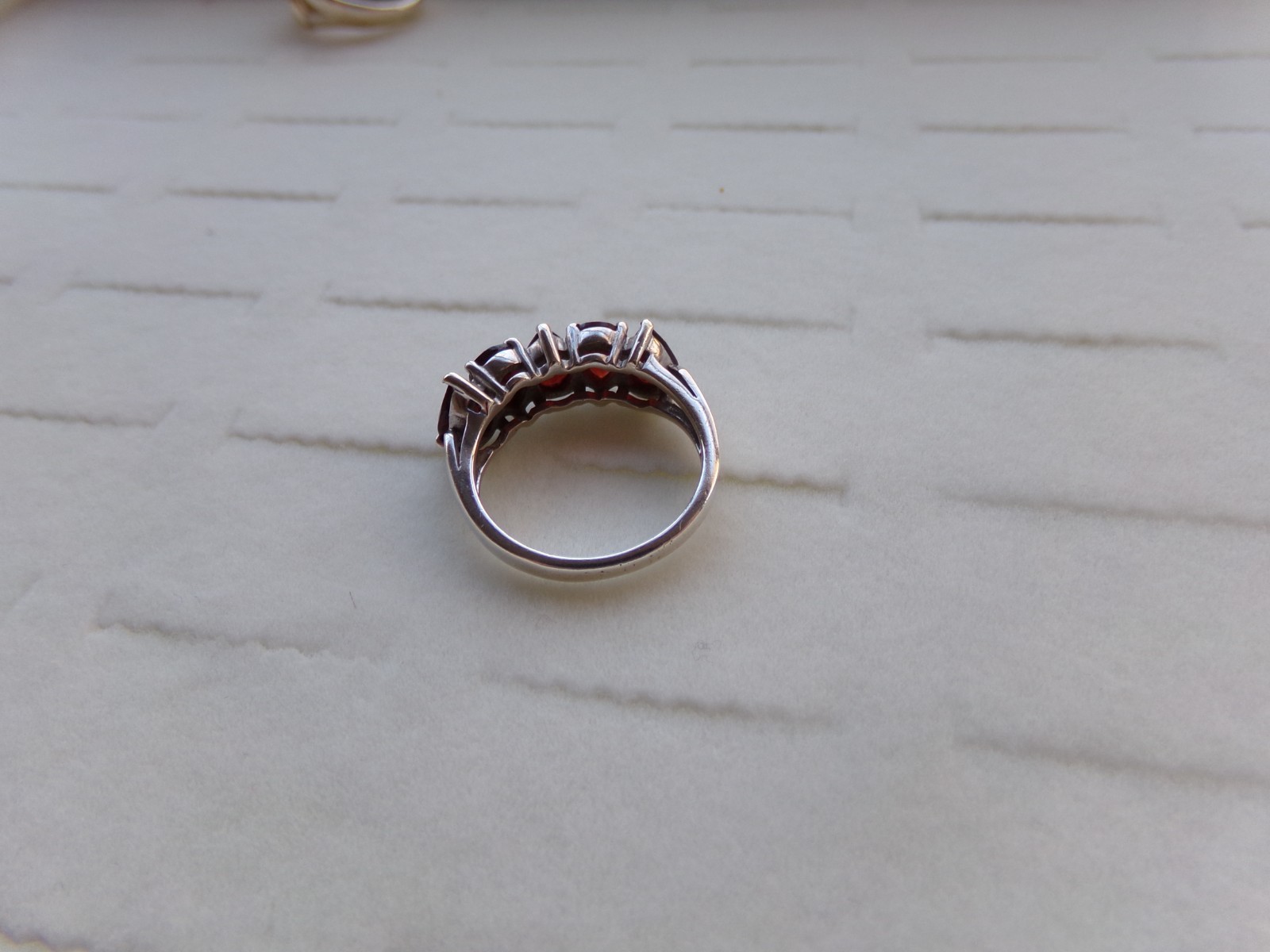 Garnet Solid Sterling Silver 925 Ring Size 8.5 - … - image 6