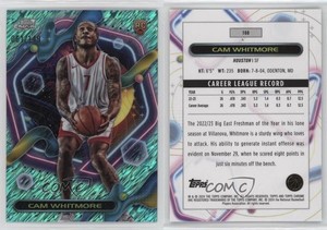 2023 Topps Cosmic Chrome Aqua Equinox Refractor /149 Cam Whitmore #168 Rookie RC