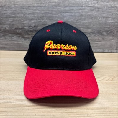 Pearson Bros Inc Hat Cap Snap Back Black Red MN Construction Excavating Road