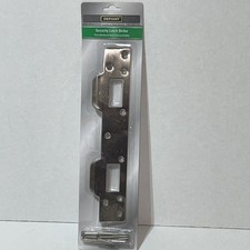 Defiantt Door Latch Strike Plate Home Entry Security Protection Doors, 1 Pack