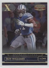 2007 Donruss Gridiron Gear Gold X's 66/100 Roy Williams #18 0w8