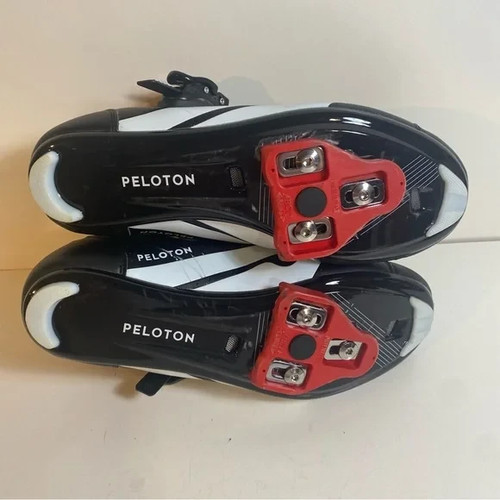 Peloton Black & Red Altos Cycling Shoes With Delta Cleats Size 8.5 - Picture 4 of 13