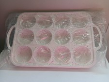 Silicone Muffin Pan, With Metal Reinforced Frame Regular Size 2.8Inch W/12 Cups