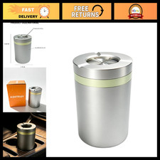 Fumeless Windproof Aluminum Car Cup Ashtray Holder - Sealed Design For Vehicles