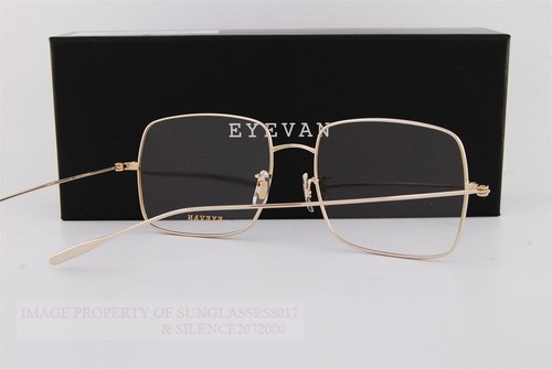 Brand New Eyevan Eyeglass Frames Forest G Gold Titanium 54mm - Picture 6 of 7