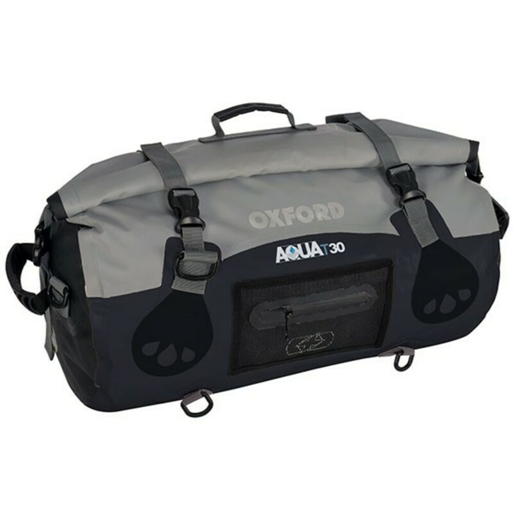 Free Shipping Colin Bag (Petate) Oxford Aqua T-50 Black/Gray For Motorcycle