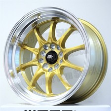 Mst Mt-11 16x8 5x100114.3 15 Offset Gold 10 Spoke Machine Lip Sport Wheels Set Mst Mt-11 16x8 5x100114.3 15 Offset Gold 10 Spoke Machine Lip Sport Wheels Set