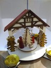 wood laser pyramide holy family pyramid windmill nativity scene — photo 9