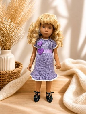 16  Sasha Doll Outfit Hand Knitted Dress + Headband