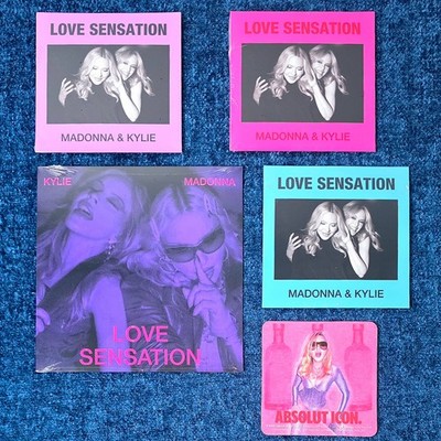 MADONNA KYLIE MINOGUE LOVE SENSATION 3 CD SINGLES + 7'' VINYL USA 2026 Promo Lot