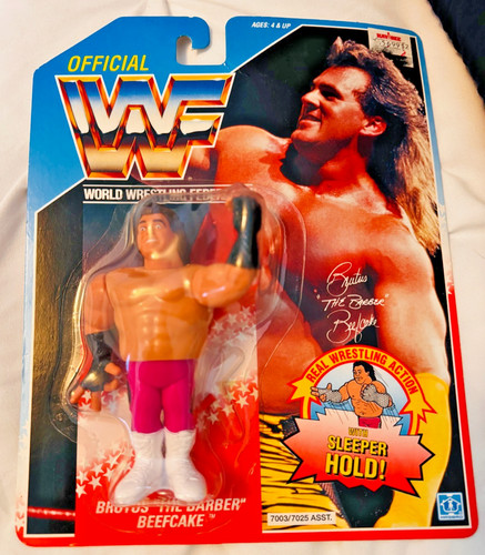 WWF Hasbro BRUTUS THE BARBER BEEFCAKE Figure RARE...