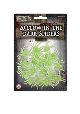 HENBRANDT Glow in the Dark Spiders 20pcs Spider Party Pack Halloween Insects ...