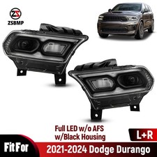 For 2021-2024 Dodge Durango Full LED Headlight w/o Auto Level Pair Left+Right