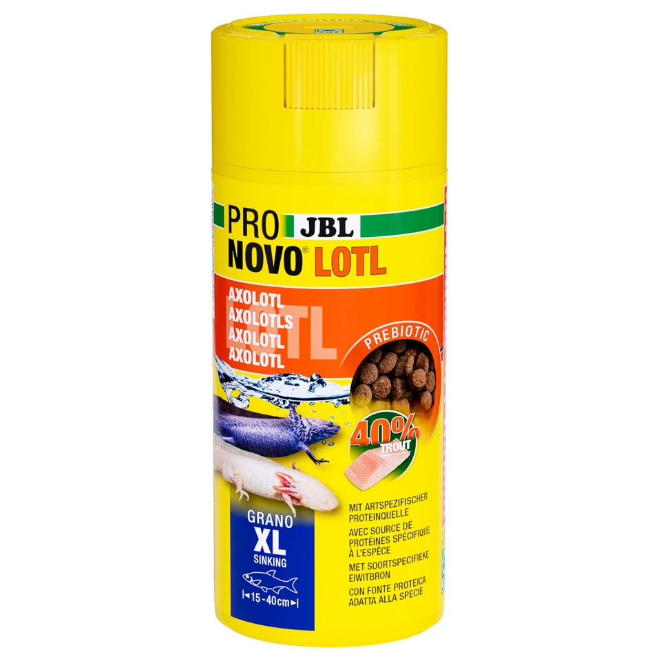 JBL NovoLotl XL - 250 ml Axolotl Amphibien Futter Axolotlfutter Perlen Novo Lotl