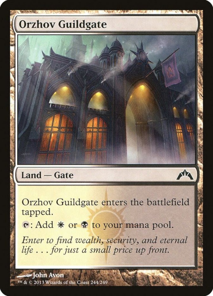 MtG Orzhov Guildgate 244/249 Gatecrash Regular Land