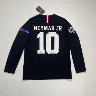 18/19 PSG Away Retro Jersey Neymar #10 Long Sleeve Vintage Retro Iconic