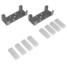 Johnson Hardware 4" Stud Wall Adaptor Kit, Fits 1500SC/2000, Steel, White Spacer