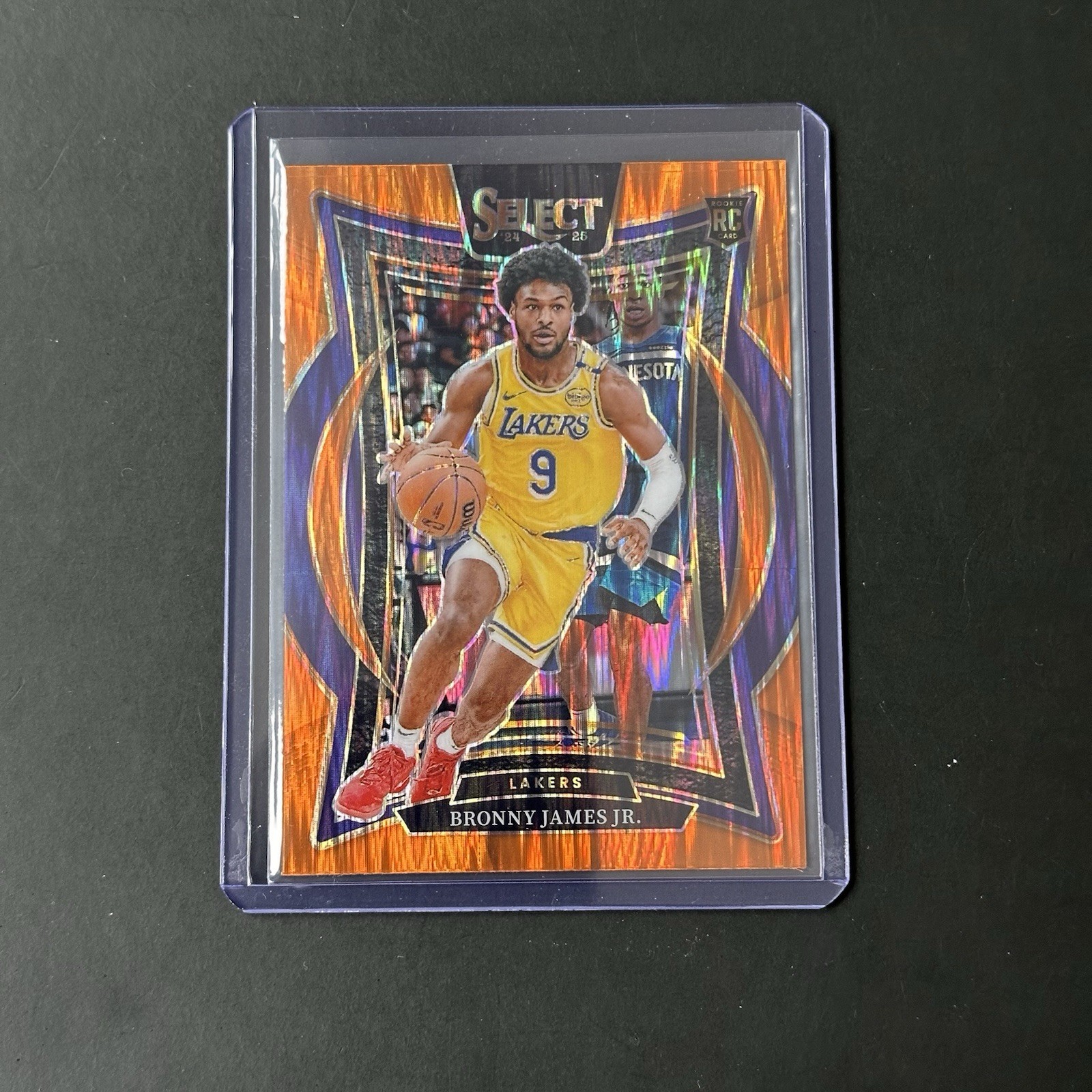 2024-25 Panini Select - Concourse Bronny James #90 Orange Tectonic Prizm (RC)