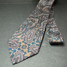 Pure 100 Imported Silk Burgandy/Blue/Brown/Beige Paisley Men's Tie by Wembley