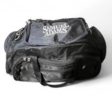 Samual Adams Black Duffel Bag With Multiple Pockets & Handles 