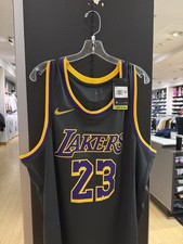 Nike LeBron James Los Angeles Lakers Earned Edition Swingman Jersey Sz XXL