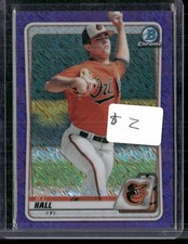 2020 Bowman Chrome #BCP-238 D.L. Hall Prospects Shimmer