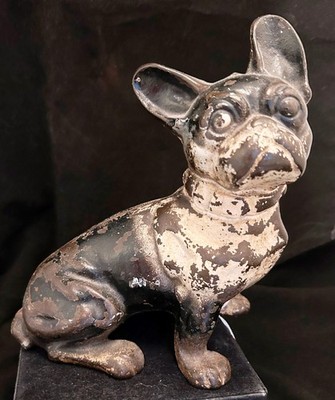 Antique HUBLEY Cast Iron Bulldog Door Stop UK