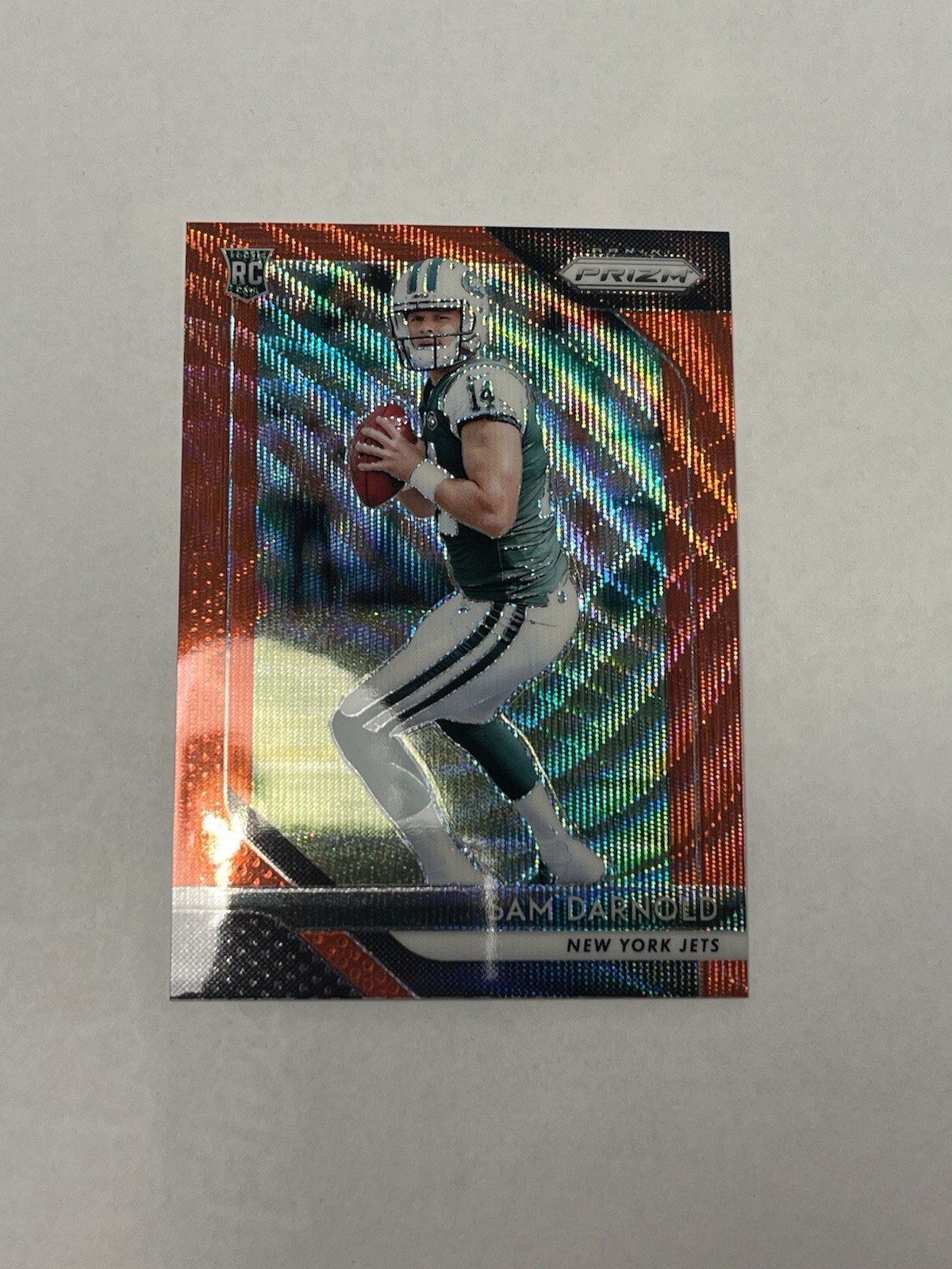2018 Panini Prizm Rookie Sam Darnold #203 Red Wave Prizm /149 (RC)
