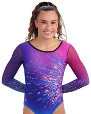 NEW Pizzazz Ombre Gymnastics Competition Leotard by Snowflake Designs