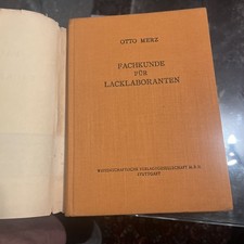 Fachkunde Für Lacklaboranten 1950