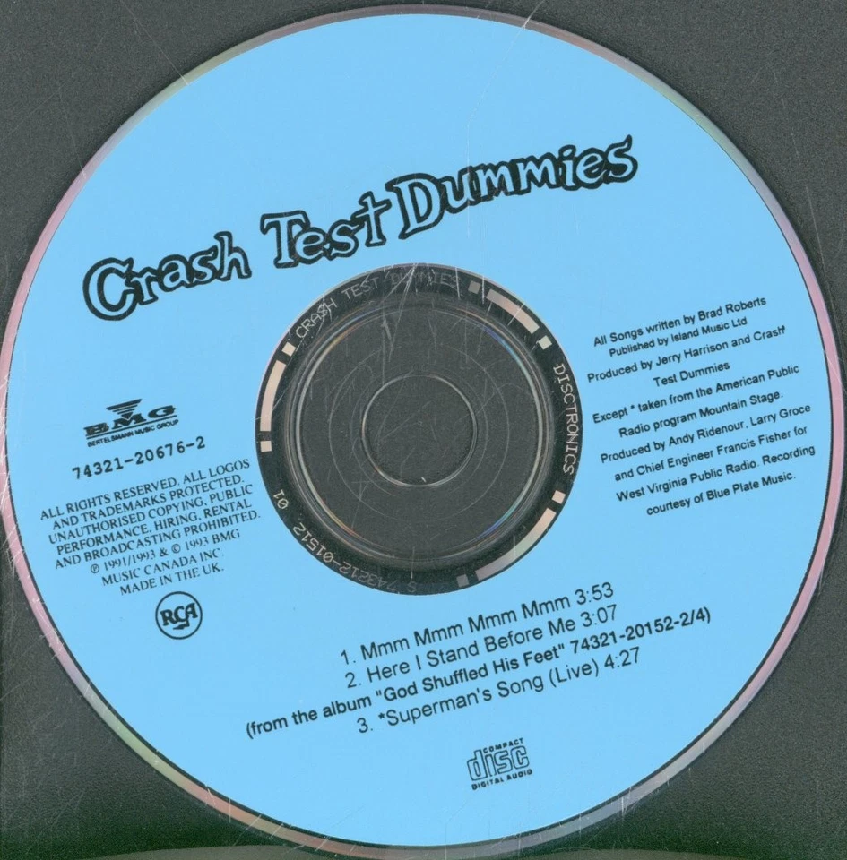 Crash Test Dummies Mmm Mmm Mmm Mmm CD UK RCA 1993 In Digipak 74321206762 - Bild 3 von 3