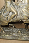 Decorative Brass Figurine Indian on Horse Brass Figurine Indians Horse Native — photo 6