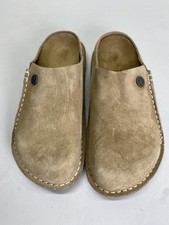 Birkenstock Womens Zermatt Premium Suede Leather Clogs Size 5 Taupe